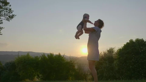 Stock Footage Young Mother And Her Baby Outside Live Wallpaper Free - Free Live Wallpaper