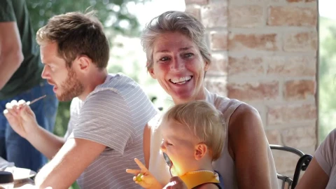 Stock Footage Young Family Having Dinner Live Wallpaper Free - Free Live Wallpaper
