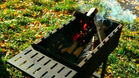 Stock Footage Wood Burning In The Grill Live Wallpaper Free - Free Live Wallpaper