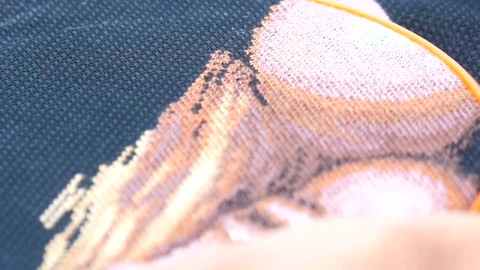 Stock Footage Woman Working On Embroidery Live Wallpaper Free - Free Live Wallpaper
