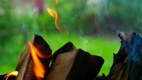 Stock Footage Wood Chunks Burning Live Wallpaper Free - Free Live Wallpaper