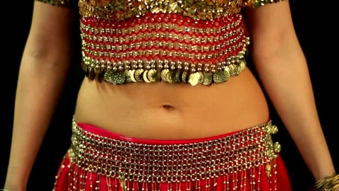 Stock Footage Woman Doing A Belly Dance In A Red Dress Live Wallpaper Free - Free Live Wallpaper