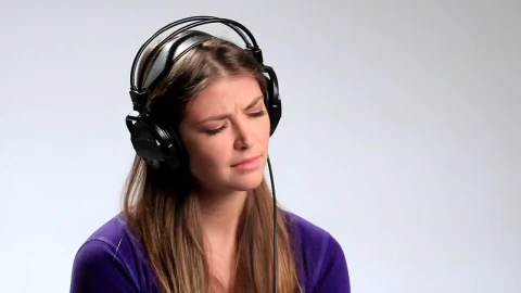 Stock Footage Woman With Headphones Listening To Music Live Wallpaper Free - Free Live Wallpaper