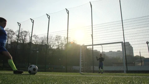 Stock Footage Young Boy Scoring A Goal Live Wallpaper Free - Free Live Wallpaper