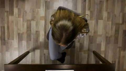 Stock Footage Woman Spinning On Her Chair Live Wallpaper Free - Free Live Wallpaper
