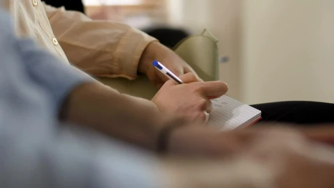 Stock Footage Woman Taking Notes Live Wallpaper Free - Free Live Wallpaper
