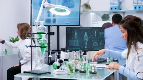 Stock Footage Woman Mixing Chemicals Live Wallpaper Free - Free Live Wallpaper