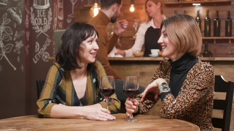 Stock Footage Young Women Spending Time At A Bar Live Wallpaper Free - Free Live Wallpaper