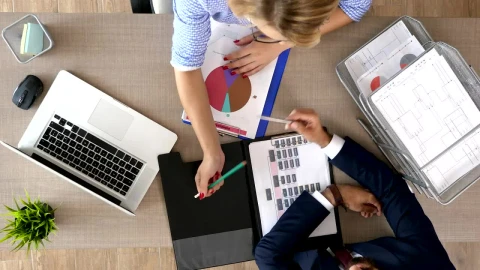 Stock Footage Working With Graphs Live Wallpaper Free - Free Live Wallpaper