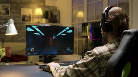 Stock Footage Young Man Gets Upset While Gaming Online Live Wallpaper Free - Free Live Wallpaper