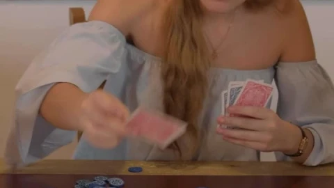Stock Footage Young Woman Playing A Board Game With Cards Live Wallpaper Free - Free Live Wallpaper