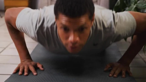 Stock Footage Young Man Doing Push Ups On The Floor Live Wallpaper Free - Free Live Wallpaper