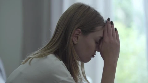 Stock Footage Woman Stressed And Wailing Profile View Live Wallpaper Free - Free Live Wallpaper