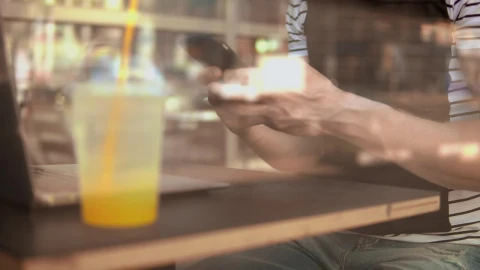 Stock Footage Young Redhead Texts On His Cell Phone Live Wallpaper Free - Free Live Wallpaper