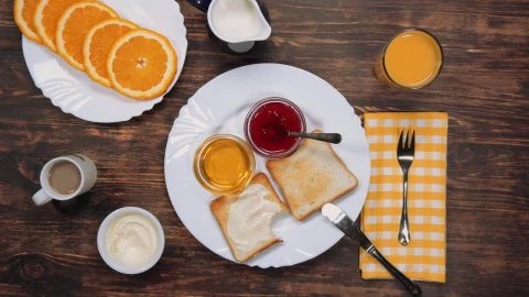 Stock Footage Woman Preparing Toast For Breakfast Live Wallpaper Free - Free Live Wallpaper
