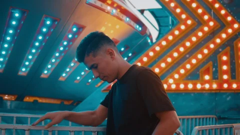 Stock Footage Young Man Smiling At The Fair Live Wallpaper Free - Free Live Wallpaper
