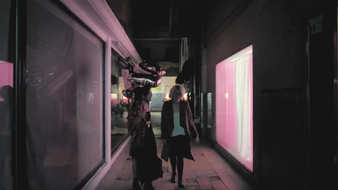 Stock Footage Women Walking Down Alleyway Live Wallpaper Free - Free Live Wallpaper