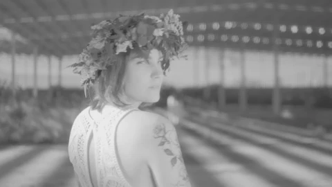 Stock Footage Woman Wearing A Wreath Walking Towards Another Woman In An Live Wallpaper Free - Free Live Wallpaper