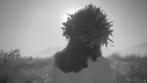 Stock Footage Women Wearing A Wreath Of Flowers Walking And Dancing In Live Wallpaper Free - Free Live Wallpaper