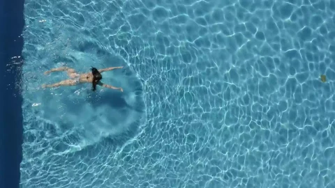 Stock Footage Woman In Bikini Swimming Live Wallpaper Free - Free Live Wallpaper