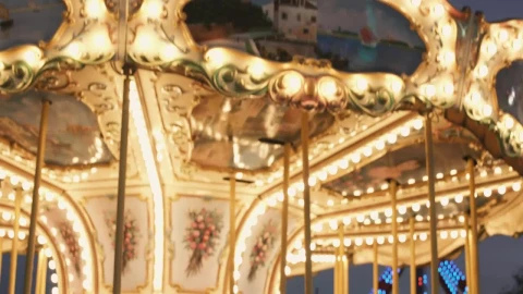 Stock Footage Young Woman With Mechanical Rides At A Fair Live Wallpaper Free - Free Live Wallpaper