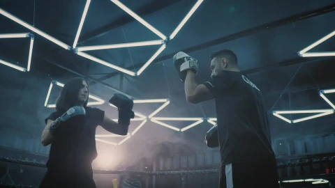 Stock Footage Woman Training Box In The Ring Live Wallpaper Free - Free Live Wallpaper