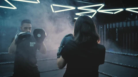 Stock Footage Woman Practicing Fit Boxing Live Wallpaper Free - Free Live Wallpaper