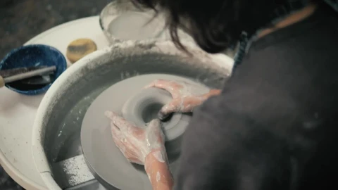 Stock Footage Woman Using Pottery Wheel Live Wallpaper Free - Free Live Wallpaper