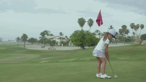 Stock Footage Young Girl Playing Golf Live Wallpaper Free - Free Live Wallpaper