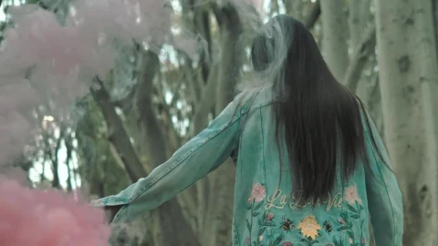 Stock Footage Woman Walking In The Forest Live Wallpaper Free - Free Live Wallpaper