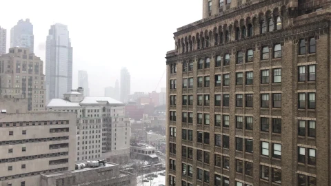 Falling Snow In City Video Live Wallpaper - Free Live Wallpaper