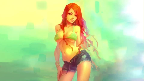 Dream Girl of Summer Live wallpaper For PC - Free Live Wallpaper