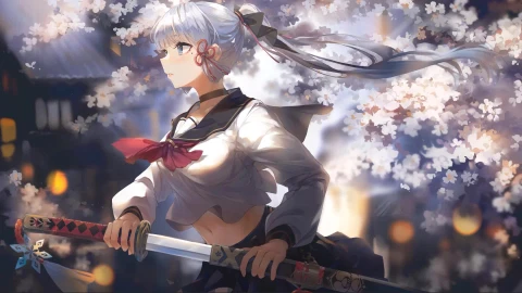 Ayaka, Anime, Kamisato, Genshin Impact, Game, Live Wallpaper - Free Live Wallpaper