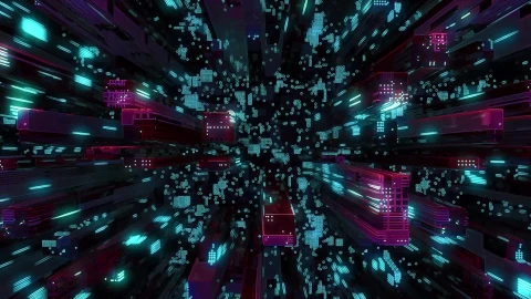 HD Pink Blue Future City Fly Over Live Wallpaper & Screensaver - Free Live Wallpaper