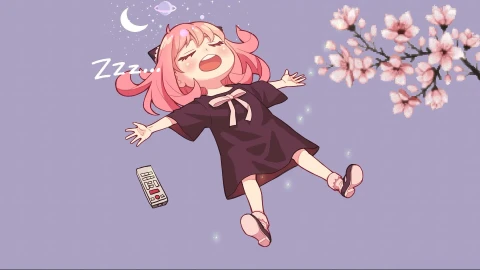 Anya Forger Sleeping Live Wallpaper Anime - Free Live Wallpaper