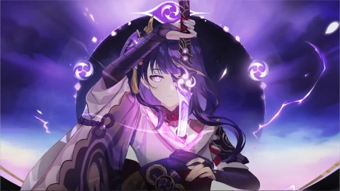 Genshin Impact Anime Raiden Shogun Live Wallpaper for PC - Free Live Wallpaper