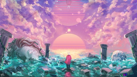 Vapors Ruin Vaporwave Live Wallpaper - Free Live Wallpaper