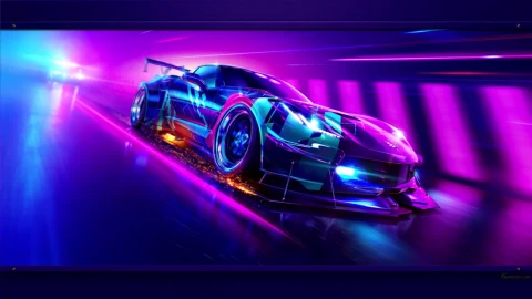 Need For Speed Heat Cars Police Pursuit - Free Live Wallpaper