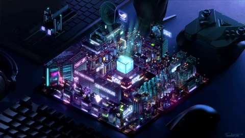 Asus Rog Genesis Animated Wallpaper Pc - Free Live Wallpaper