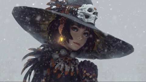 Snow Spark Girl Live Wallpaper - Free Live Wallpaper
