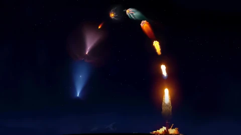 Spacex Falcon 9 Rocket Takeoff And Landing 4K Live Wallpaper - Free Live Wallpaper