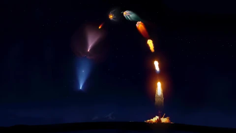 SpaceX Falcon 9 Rocket Takeoff and Landing 8K Live Wallpaper - Free Live Wallpaper