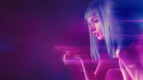 hologram girl blade runner 2049 live wallpaper - Free Live Wallpaper