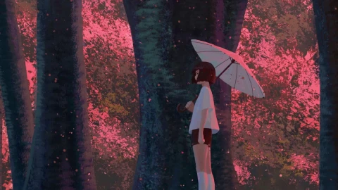 Windows Anime Girl Sakura Forest Live Wallpaper - Free Live Wallpaper