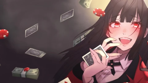 Desktop Yumeko Jabami Gambling Kakegurui Live Wallpaper - Free Live Wallpaper