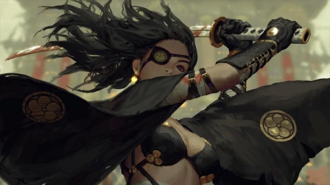 Desktop Fantasy Girl Samurai Live Wallpaper - Free Live Wallpaper
