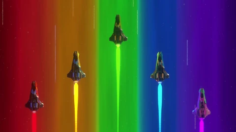 Rainbow Formation Jet Live Phone Wallpaper - Free Live Wallpaper