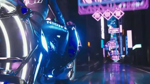 Android  iPhone Cyberpunk BikeLive Wallpaper For Phone - Free Live Wallpaper