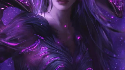 Kaisa Purple Butterflies LoL Android  iPhone Live Wallpaper - Free Live Wallpaper