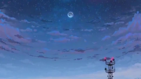 Night Sky Clouds Spin Scenery Live Phone Wallpaper to iPhone and Android - Free Live Wallpaper